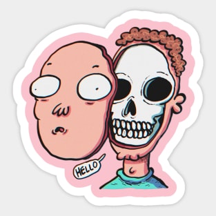 Skull face Sticker